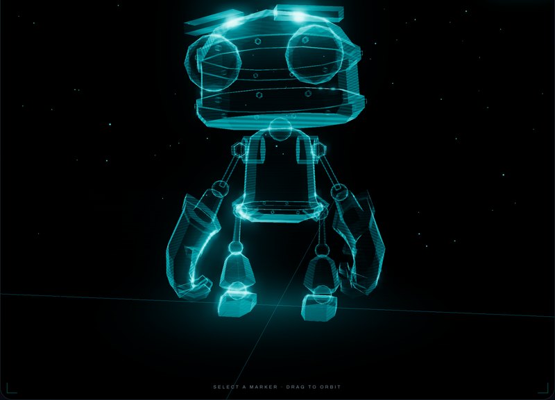 The Atlas robot hologram